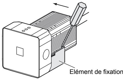 OMRON ZFV-C - Retrait d'un élément de fixation - 1