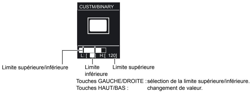 OMRON ZFV-C - Réglage des niveaux binaires - 1