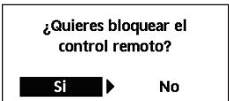 PANASONIC WH-UX09HE8 - Selección para bloquear el mando a distancia. - 1