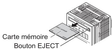 OMRON ZS-DSU - Retrait d'une carte mémoire - 2