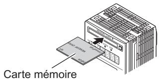 OMRON ZS-DSU - ■ Insertion d'une carte mémoire - 2