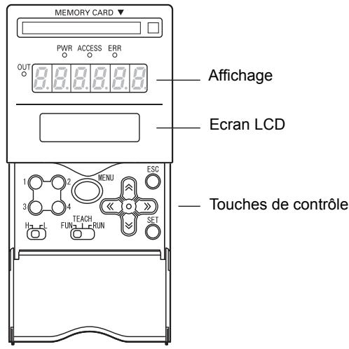 OMRON ZS-DSU - ■ Fonctions des affichages et des touches - 1