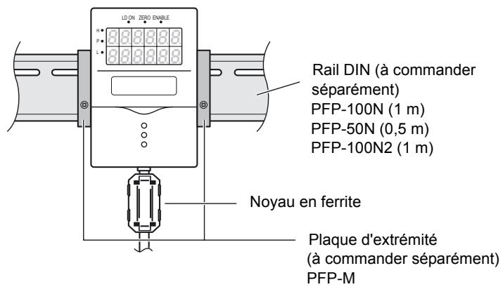 OMRON ZS-HL - Installation sur le rail DIN - 1