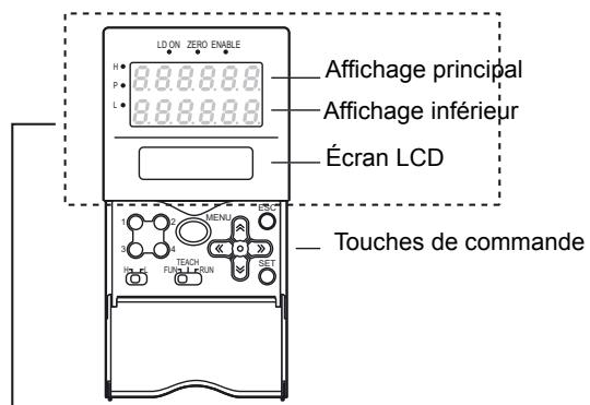OMRON ZS-HL - Fonctions des affichages et des touches - 1