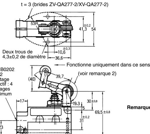 OMRON ZV - Levier de réarmement du galet ZV(2)-QA2-2, XV(2)-QA2-2 - 9