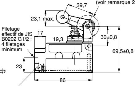 OMRON ZV - Levier de réarmement du galet ZV(2)-QA2-2, XV(2)-QA2-2 - 5