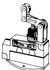 OMRON ZV - Levier de réarmement du galet étanche unidirectionnel   ZV(2)-NA277-2, XV(2)-NA277-2 - 1