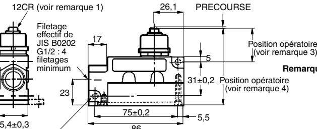 OMRON ZV - Levier de réarmement du galet ZV(2)-QA2-2, XV(2)-QA2-2 - 12