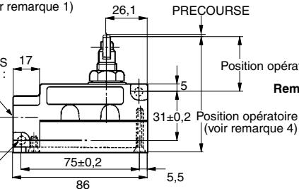 OMRON ZV - Galet plongeur à 90°   ZV(2)-Q21-2, XV(2)-Q21-2 - 5