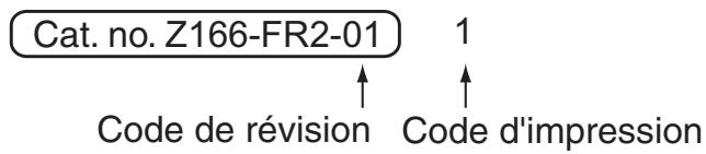 OMRON ZX-E - Historique des révisions - 1