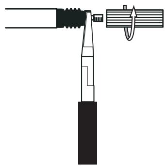 OMRON ZX-T - Montez l'actionneur standard sur l'adaptateur de conversion. - 1