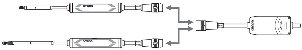 OMRON ZX-T - Compatibilité entre têtes de capteurs et amplificateurs - 1