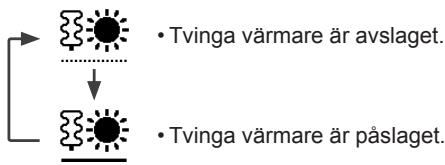 PANASONIC WH-UX12HE8 - Välj för att tvinga på värmaren. - 1