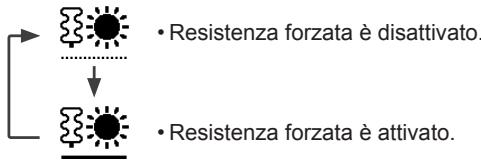 PANASONIC WH-UX16HE8 - Selezionare per forzare l'attivazione della resistenza. - 1