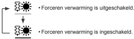 PANASONIC WH-UX16HE8 - Selecteer om de verwarming geforceerd aan te zetten. - 1