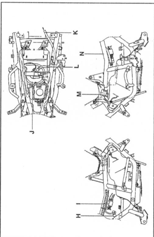 MBK SKYCRUISER - CHEMINEMENT DES CABLES - 1
