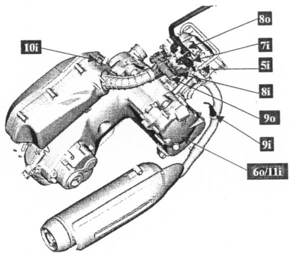 MBK SKYCRUISER - LOCALISATION DES COMPOSANTS D'INJECTION - 2
