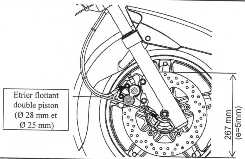 MBK SKYCRUISER - FREIN AVANT - 1