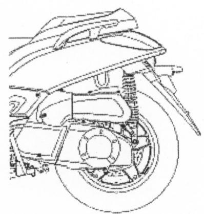 MBK SKYCRUISER - FEU ARRIERE - 1