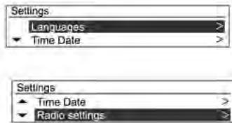 CHEVROLET TRAX - Procedure de personnalisation à l'aide du menu Configuration - 1