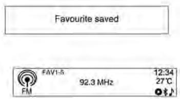 CHEVROLET TRAX - Enregistrement d'une touche de préréglage - 1