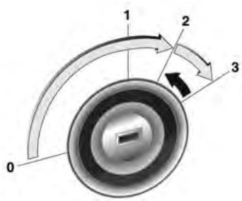 CHEVROLET TRAX - Démarriage avec la serrure de contact - 1