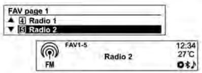 CHEVROLET TRAX - Écouter directement la touche de préréglage - 1