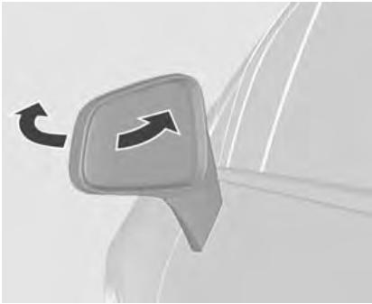 CHEVROLET TRAX - Rétroviseurs rabattables   Rabattement manuel - 1