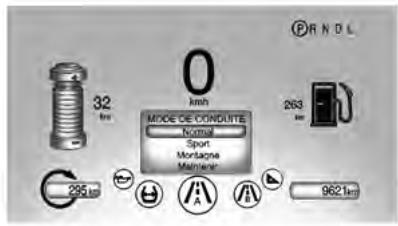 CHEVROLET VOLT - Modes d'entraînement sélectionnés par le conducteur - 2