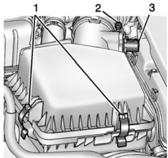 CHEVROLET VOLT 2013 - Comment inspecter le filtre à air du moteur - 1