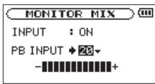 TASCAM DR-05 - Écoute simultanée du son lu et du son entrant (mixage d'écoute) - 3