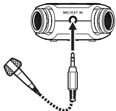 TASCAM DR-05 - Enregistrement par des micros externes (MIC IN) - 1