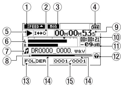 TASCAM DR-05 - Écran d'accueil - 1