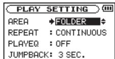 TASCAM DR-05 - Emploi du menu - 4