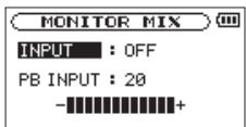 TASCAM DR-05 - Écoute simultanée du son lu et du son entrant (mixage d'écoute) - 1