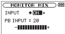 TASCAM DR-05 - Écoute simultanée du son lu et du son entrant (mixage d'écoute) - 2