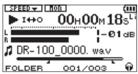 TASCAM DR-100 - 10-Réglages et informations - 1