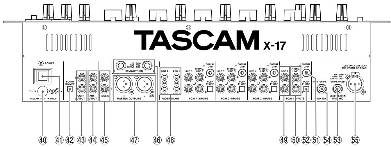 TASCAM X-17 - Montaje en rack de la unidad - 3