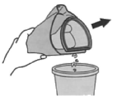 TOKIWA NK-165 - Comment vider le receptacle à poussière : - 3