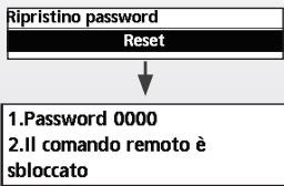 PANASONIC WHMDC09H3E5 - Per ripristinare la password dimenticata (nella schermata di funzionamento OFF) - 1