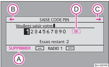 SKODA RADIO NAVIGATION SYSTEM CRUISE - Introduire le code - 1