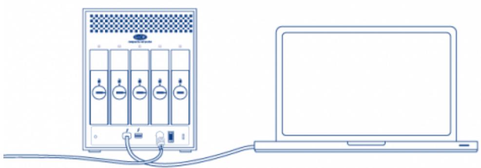 LACIE 5BIG THUNDERBOLT - STEP 2 - CONNECT THE THUNDERBOLT CABLE - 2