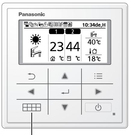 PANASONIC WHMXC09H3E5 - A gyorsmenü használata - 1
