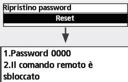 PANASONIC WHMXC09H3E5 - Per ripristinare la password dimenticata (nella schermata di funzionamento OFF) - 1