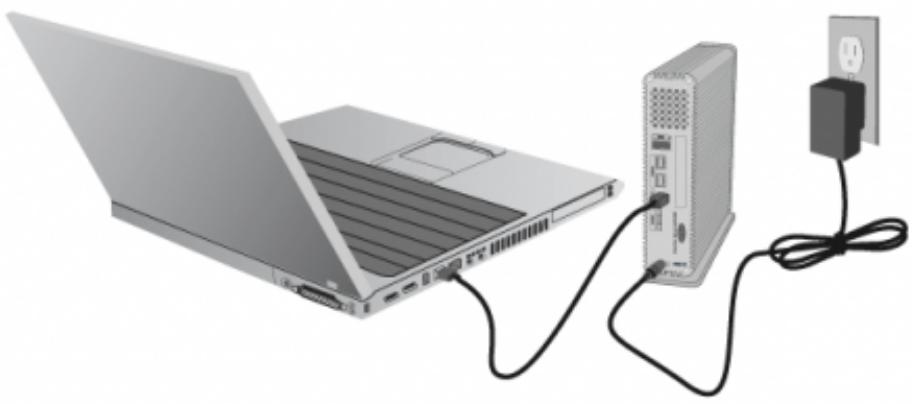 LACIE D2 QUADRA V3 - Étape 2 - connexion du cable d'interface - 1