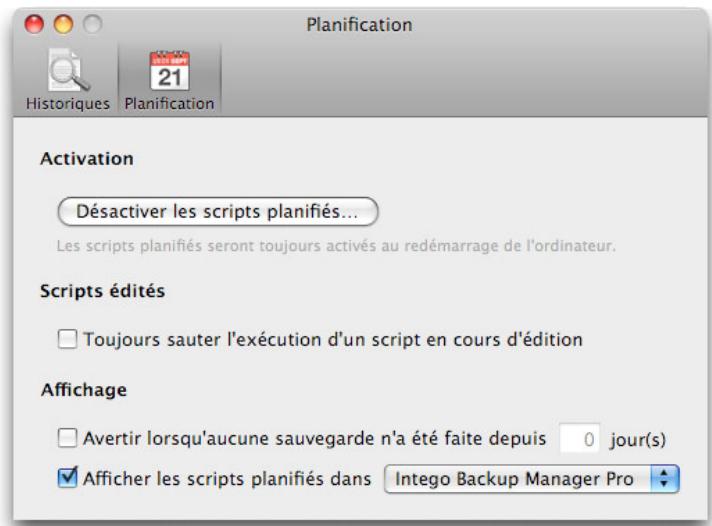 LACIE INTEGO BACKUP ASSISTANT - Préférences de planification - 1