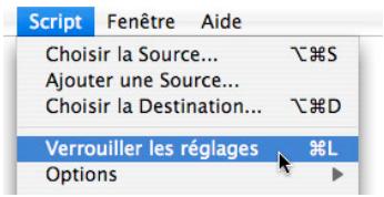 LACIE INTEGO BACKUP ASSISTANT - Verrouillage, export et import des scripts - 2