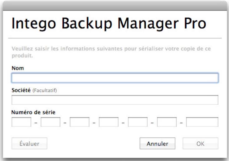 LACIE INTEGO BACKUP ASSISTANT - Serialisation d'Intego Backup Manager Pro - 1