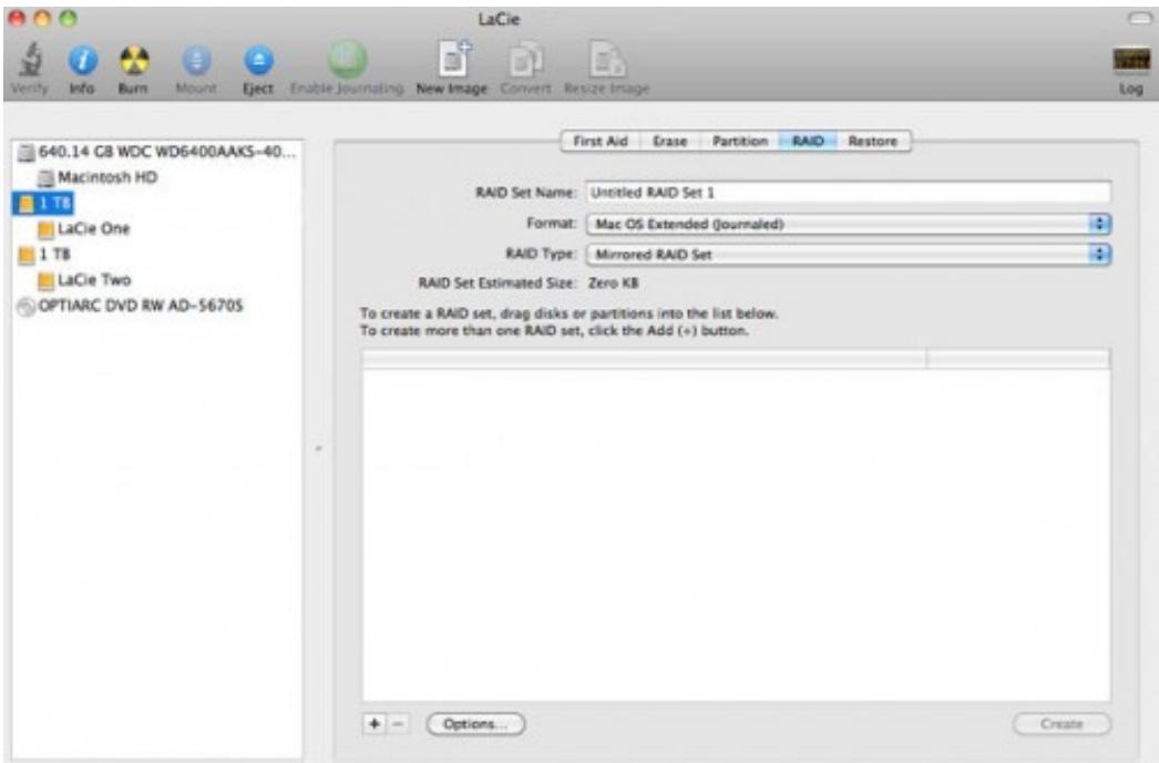 LACIE LITTLE BIG DISK THUNDERBOLT SSD - Configuration d'un JEU RAID - 4
