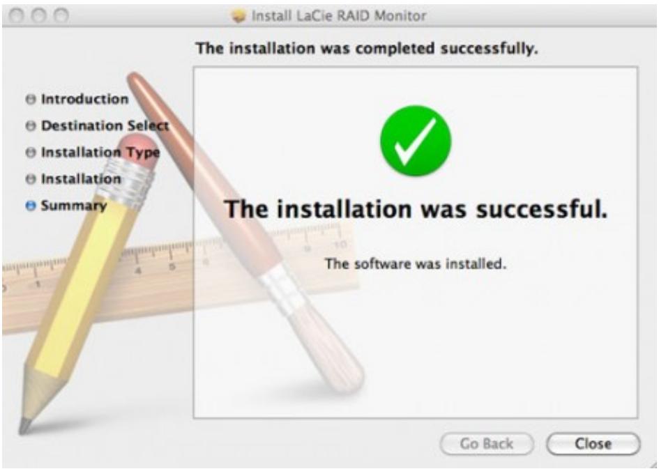 LACIE LITTLE BIG DISK THUNDERBOLT SSD - Installation de lacie RAID monitor - 5